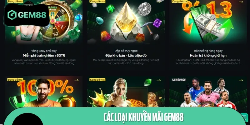 Có nhiều loại hình khuyến mãi để anh em tham khảo lựa chọn