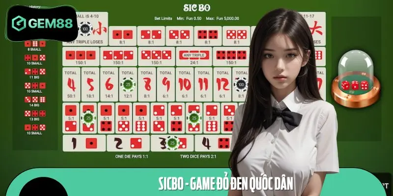 Sicbo là một trong những tựa game đỏ đen được nhiều người yêu thích