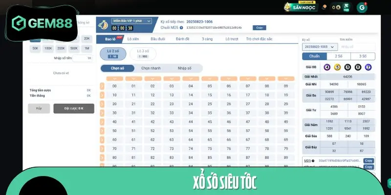 Xổ số siêu tốc là một trong những hình thức được nhiều người yêu thích